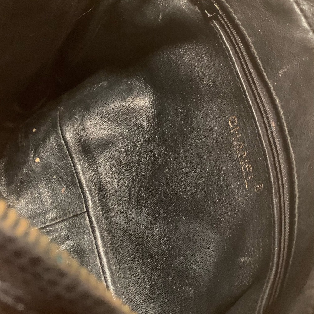 Chanel Caviar Pattern Camera Case Black - Vintage… - image 6